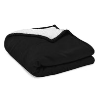 Da Sherpa Spud Blankeeee sherpa fleece blanket, folded detail view